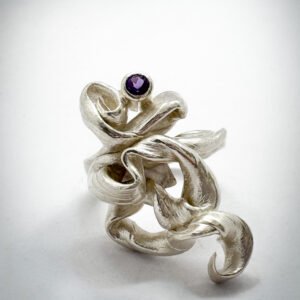 Anillo Huellas Amatista
